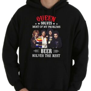 Vintage Queen Solves Shirt, Queen Solves Most Of My Problems Beer Solves The Rest Shirt 7