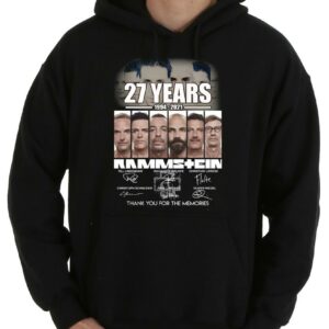 Vintage Rammstein Rock Band 27th Anniversary 1994 2021 Signatures Thank You For The Memories Shirt, Rammstein Shirt 11