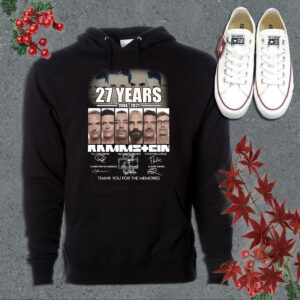 Vintage Rammstein Rock Band 27th Anniversary 1994 2021 Signatures Thank You For The Memories Shirt, Rammstein Shirt 14
