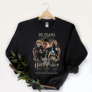 Vintage Thank You Memories Of The Harry Potter 20 Years 2001 2021 Signatures Shirt, 20 years Harry Potter signature shirt 5