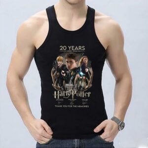 Vintage Thank You Memories Of The Harry Potter 20 Years 2001 2021 Signatures Shirt, 20 years Harry Potter signature shirt 6