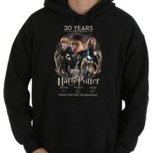 Vintage Thank You Memories Of The Harry Potter 20 Years 2001 2021 Signatures Shirt, 20 years Harry Potter signature shirt 7