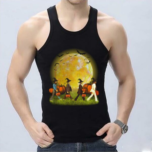 Vintage The Beatles Abbey Road Moon Pumpkins Halloween Shirt, The Beatles Abbey Road Pumpkins Shirt 3