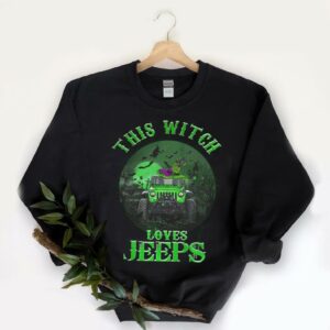 Vintage This Witch Loves Jeeps Halloween Shirt, Witch Loves Jeeps Halloween Shirt 5