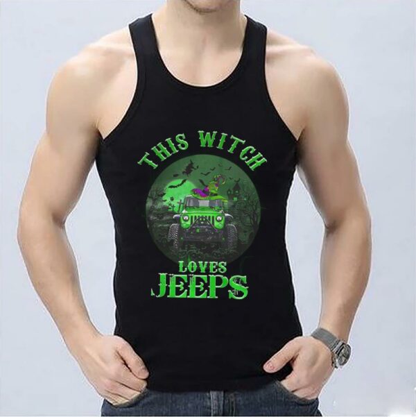 Vintage This Witch Loves Jeeps Halloween Shirt, Witch Loves Jeeps Halloween Shirt 3