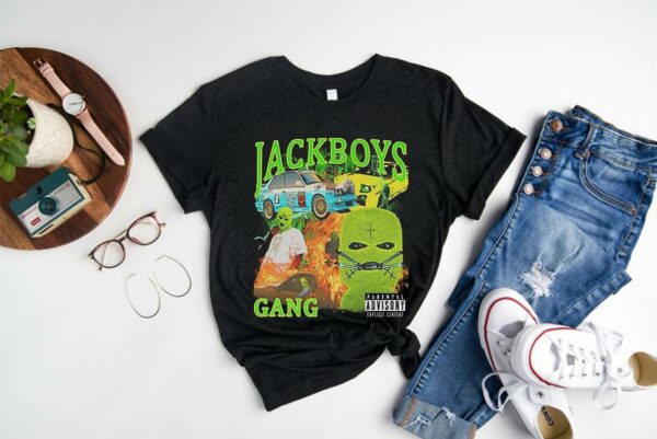 Vintage Travis Scott Shirt, Jackboys Gang Shirt, Vintage Jackboys Travis Scott Rap Shirt 1