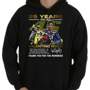 Vintage Valentino Rossi 25 Years 1996 2021 Signature Thank You For The Memories Shirt,Valentino Rossi Shirt 7