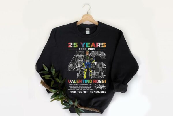 Vintage Valentino Rossi Shirt, 25 Years 1669-2021 Valentino Rossi Shirt, 46 Valentino Rossi Racing Shirt 2