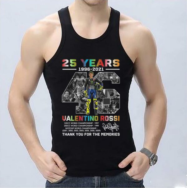 Vintage Valentino Rossi Shirt, 25 Years 1669-2021 Valentino Rossi Shirt, 46 Valentino Rossi Racing Shirt 3