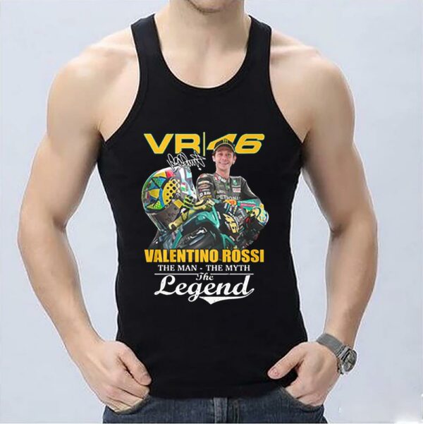 Vintage Valentino Rossi The Man The Myth The Legend Racing Signature Shirt, Racing Shirt 3