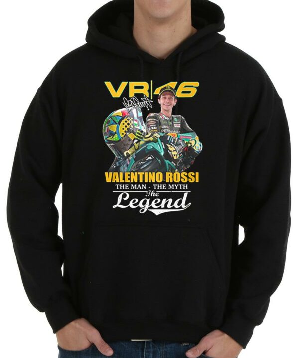 Vintage Valentino Rossi The Man The Myth The Legend Racing Signature Shirt, Racing Shirt 4