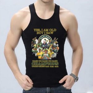 Vintage Yes I Am Old But I Saw Oakland Athletics Back To Back To Back Champions Shirt, Athletics Shirt 6