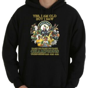 Vintage Yes I Am Old But I Saw Oakland Athletics Back To Back To Back Champions Shirt, Athletics Shirt 7
