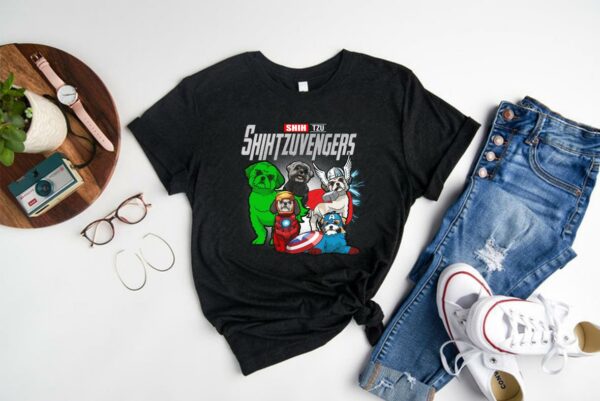 Vintage dog Shihtzuvengers marvel Shirt, Marvel Shih Tzu Shihtzuvengers Avenger Endgame Shirt 1