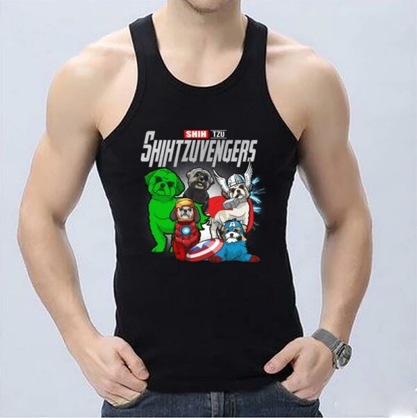 Vintage dog Shihtzuvengers marvel Shirt, Marvel Shih Tzu Shihtzuvengers Avenger Endgame Shirt 3