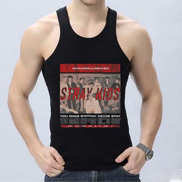 You Make Stray Kids Shirt, STRAY KIDS You Make Stray Kids Stay Black Kpop Shirt 3