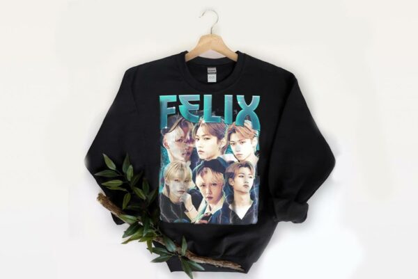 kpop inspired clothing Shirt, STRAY KIDS Felix Lee Shirt, Stray Kids Printed Graphic Tee, Stray Kid Fan Shirt,Kpop Shirt 2