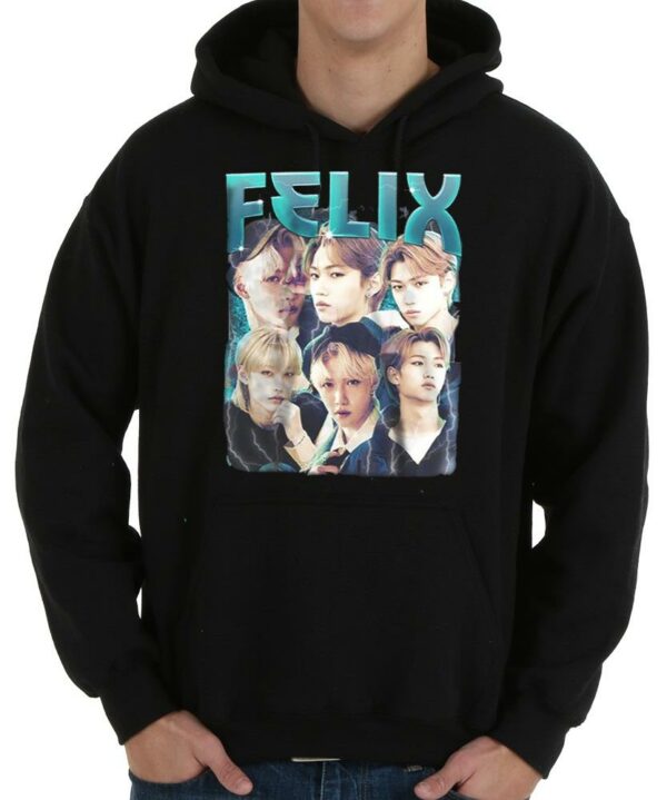 kpop inspired clothing Shirt, STRAY KIDS Felix Lee Shirt, Stray Kids Printed Graphic Tee, Stray Kid Fan Shirt,Kpop Shirt 4
