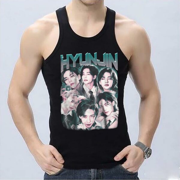 kpop inspired clothing Shirt, STRAY KIDS HYUNJIN Shirt, Stray Kids Printed Graphic Tee, Stray Kid Fan Shirt,Kpop Shirt 3