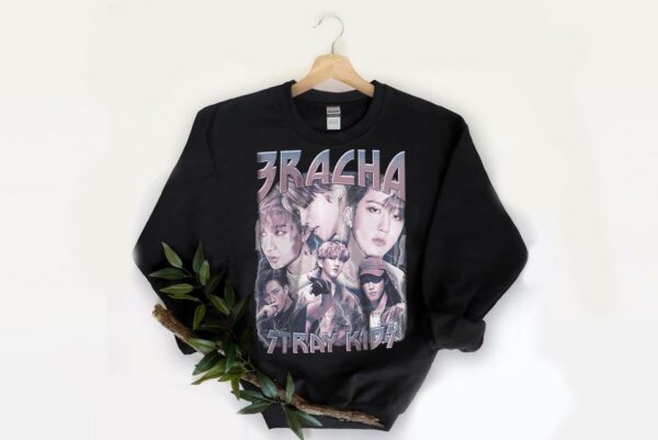 stray kids merch, STRAY KIDS 3RACHA Black Unisex Kpop Shirt, kpop inspired clothing, kpop merch Shirt 2