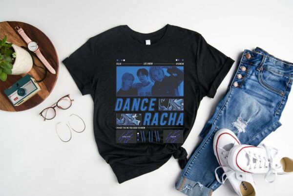stray kids merch shirt, STRAY KIDS DANCERACHA black unisex kpop Shirt, kpop inspired clothing, kpop merch Shirt 1
