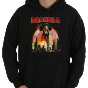 Awesome Dachshund Moon Halloween Godzilla Shirt, Dachzila Shirt, Dachshund Dachzila Shirt, Dachshund Halloween Dachzila Shirt 7