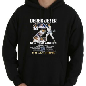 Funny 2 Derek Jeter New York Yankees 1995 2014 Hall Of Fame Signature Shirt, Derek Jeter Mvp Yankees Shirt 7