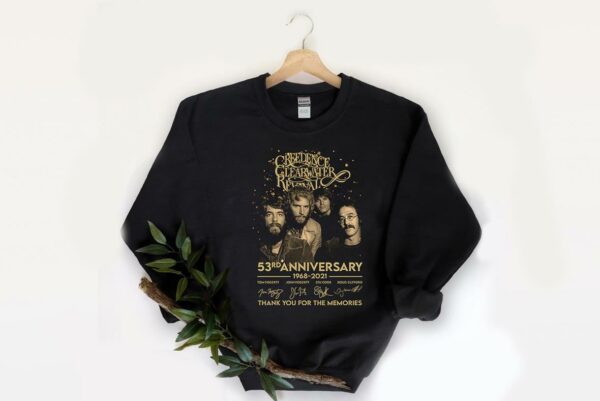 Funny 53rd anniversary Creedence Clearwater Shirt, Creedence Clearwater Revival 53rd anniversary 1968 2021 signatures shirt 2