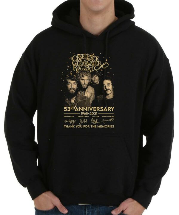 Funny 53rd anniversary Creedence Clearwater Shirt, Creedence Clearwater Revival 53rd anniversary 1968 2021 signatures shirt 4
