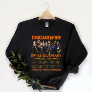 Funny Chicago Fire 9th Shirt, Chicago Fire 9th Anniversary 2012 2021 Thank You For The Memories Shirt 5