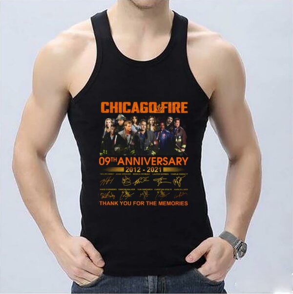 Funny Chicago Fire 9th Shirt, Chicago Fire 9th Anniversary 2012 2021 Thank You For The Memories Shirt 3