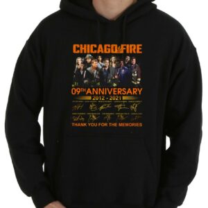 Funny Chicago Fire 9th Shirt, Chicago Fire 9th Anniversary 2012 2021 Thank You For The Memories Shirt 7