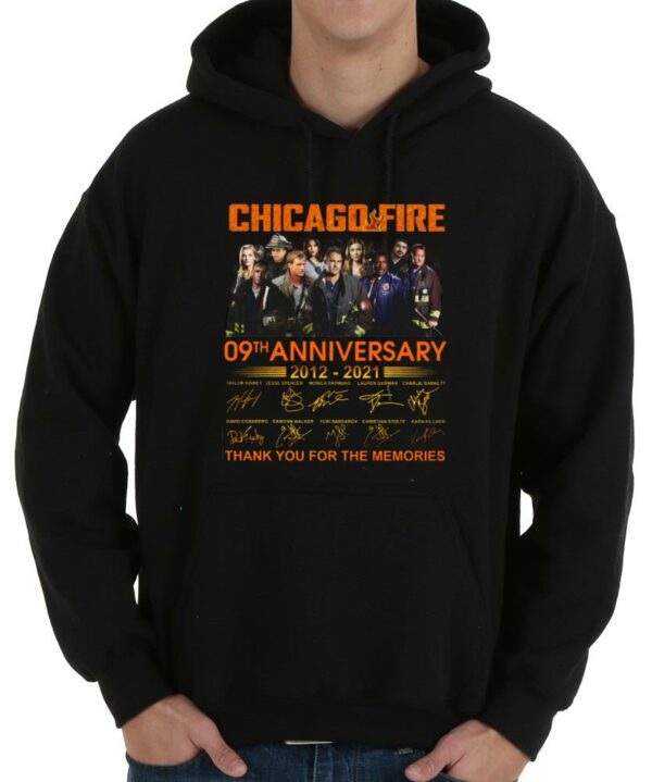 Funny Chicago Fire 9th Shirt, Chicago Fire 9th Anniversary 2012 2021 Thank You For The Memories Shirt 4