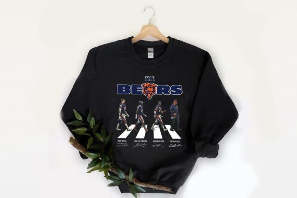Funny The Bears Walking Shirt, Chicago Bears Abbey Road Signatures Shirt, The Bears Abbey Road Shirt 2