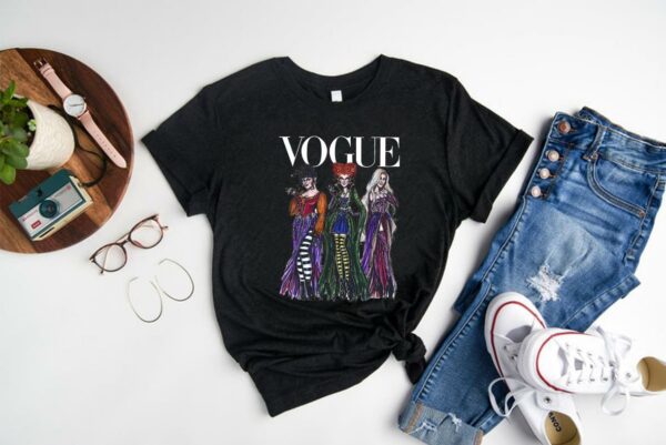 Funny Vogue Hocus Pocus Halloween Shirt, Sanderson Sisters Vogue Halloween Shirt, Fall Womens Sanderson Shirt 1