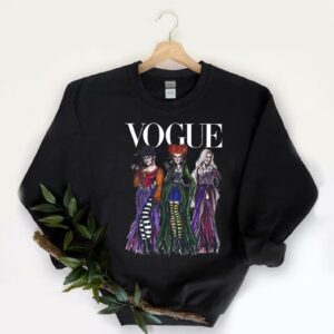 Funny Vogue Hocus Pocus Halloween Shirt, Sanderson Sisters Vogue Halloween Shirt, Fall Womens Sanderson Shirt 5