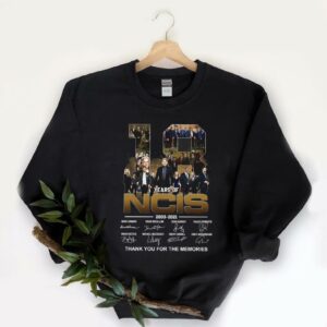 Great 18 Years Of 2003 2021 NCIS Signature Thank You For The Memories shirt, NCIS Signatures Shirt 5