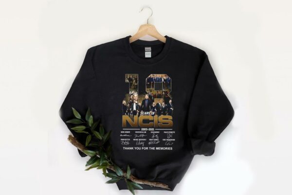 Great 18 Years Of 2003 2021 NCIS Signature Thank You For The Memories shirt, NCIS Signatures Shirt 2