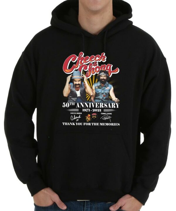 Great Cheech & Chong 50th Anniversary 1971 2021 Thank Memories Signatures Shirt, Cheech & Chong Shirt 4