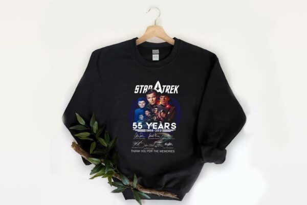 Great Star Trek 55 Years 1966 2021 Thank You For The Memories Signatures Shirt, Star Trek 55 Years Shirt 2
