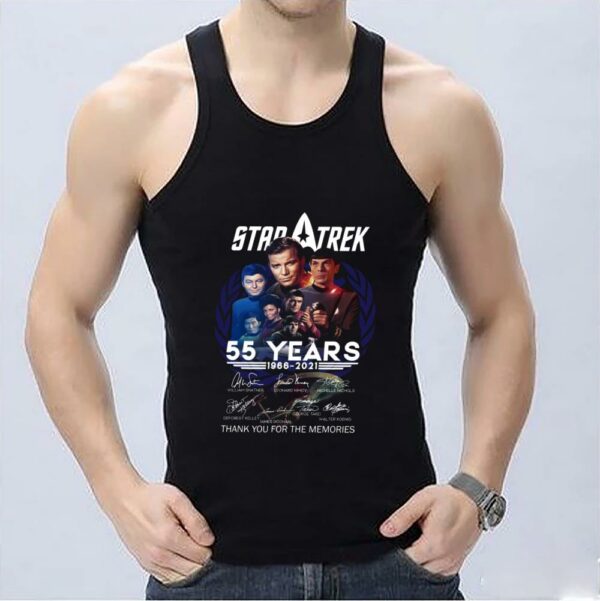Great Star Trek 55 Years 1966 2021 Thank You For The Memories Signatures Shirt, Star Trek 55 Years Shirt 3