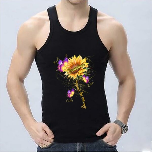 Great Sunflower You Are My Sunshine Shirt, Sun Flowers Daniel Grandma You Are My Sunshine Shirt 3