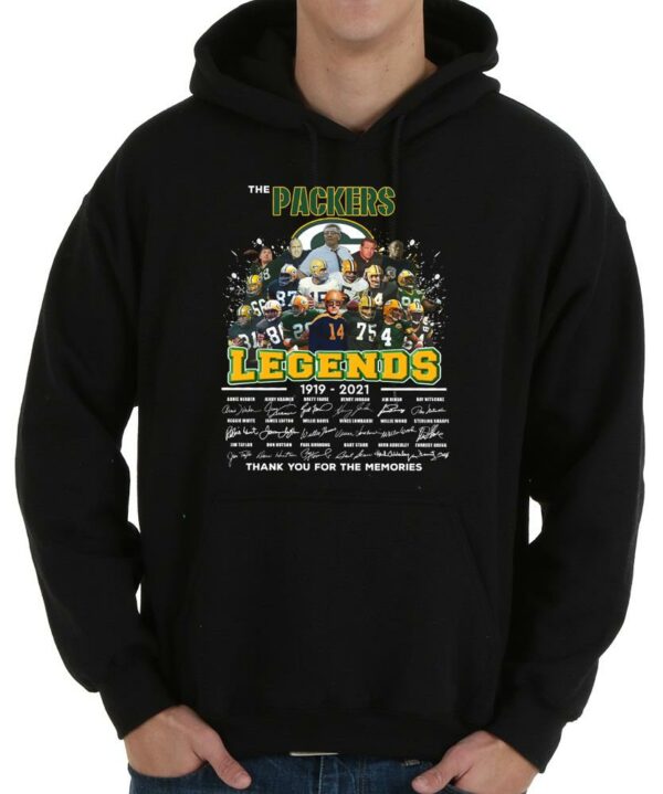 Great The Green Bay Packers Legends 1919 2021 Thank You For The Memories Signatures Shirt, The Packer Legends Shirt 4