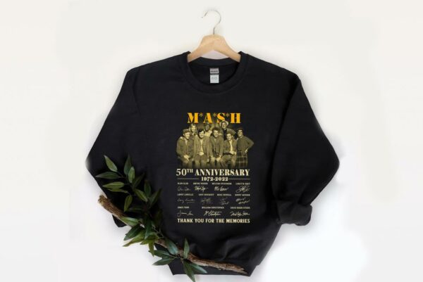 Great The Mash 50th Shirt, The Mash 50th Anniversary 1972 2022 Signatures Thank You For The Memories Shirt 2
