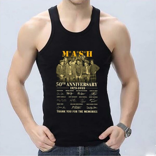 Great The Mash 50th Shirt, The Mash 50th Anniversary 1972 2022 Signatures Thank You For The Memories Shirt 3