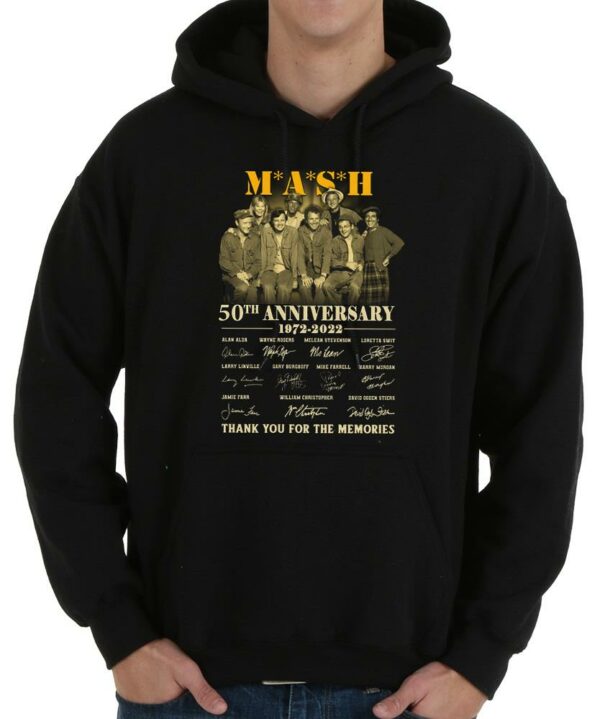 Great The Mash 50th Shirt, The Mash 50th Anniversary 1972 2022 Signatures Thank You For The Memories Shirt 4