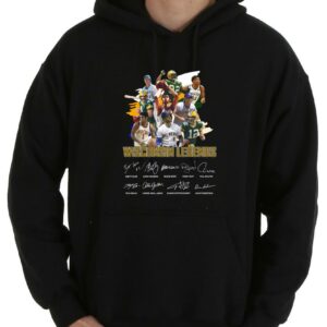 Great Wisconsin Green Bay Shirt, Wisconsin Legends Green Bay Packers Milwaukee Bucks Milwaukee Brewers Signatures Shirt 7
