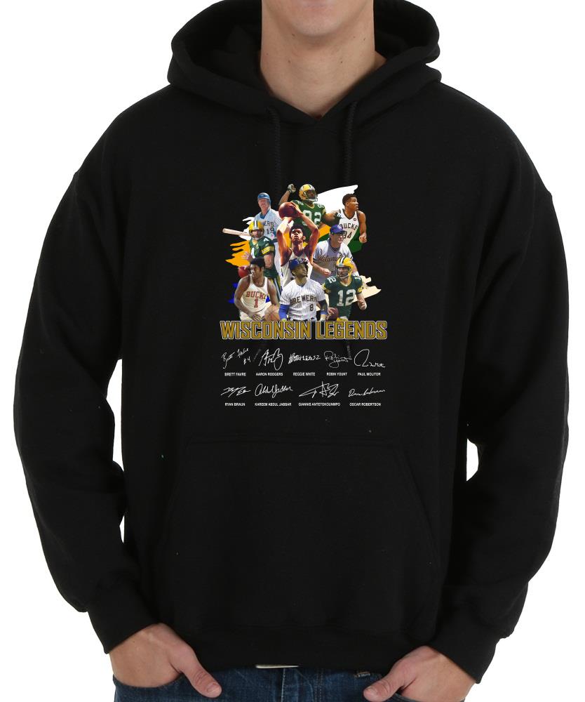 Great Wisconsin Green Bay Shirt, Wisconsin Legends Green Bay Packers Milwaukee Bucks Milwaukee Brewers Signatures Shirt 8 Great Wisconsin Green Bay Shirt, Wisconsin Legends Green Bay Packers Milwaukee Bucks Milwaukee Brewers Signatures Shirt