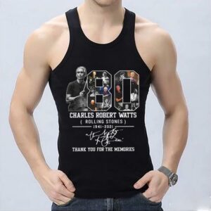 Hot 80 Charles Robert Watts Rolling Stones 1941 2021 Thank You For The Memories Shirt, 80 Charles Robert Watts Shirt 6