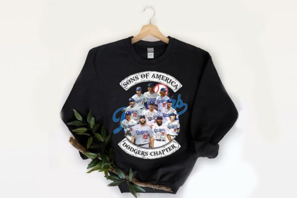 Hot Baseball Sons Of America Dodgers Chapter Signatures Shirt, Dodgers Chapter Shirt, Sons Of American Dodgers Chapter Shirt 2
